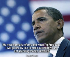 not spending money unwisley president quote