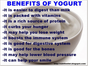 HEALTH BENEFITS OF YOGURT