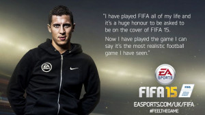 Eden Hazard is the FIFA 15 European Cover Athlete