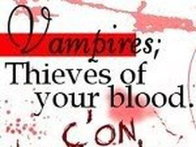 Cute Vampire Quote Girly Unicorn Fantasy Banner Girl Biting Picture