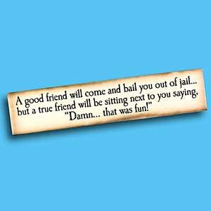 Quotes Good Friend Would Bail You Out Jail But Your Best