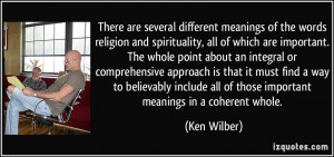 There are several different meanings of the words religion and ...