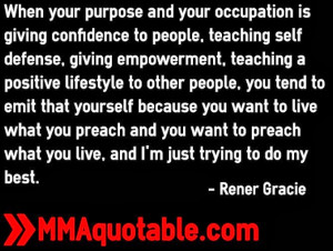 Rener Gracie on emitting positive energy and living a positive ...