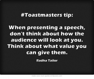 Toastmasters tip. Creating a dynamic, powerful and strong speech ...