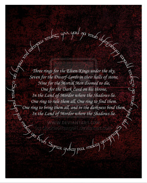 Lord of the Rings Quote Poster (2) by clockworkangel1