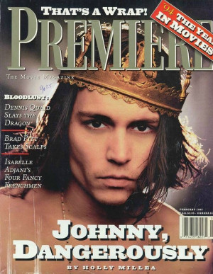 1995 johnny is featured in the cover article titled johnny dangerously ...