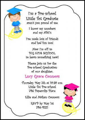 ... pre-k tyke commencement ceremony has never been easier and more fun