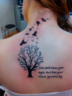 ... tattoo from two different tattoos i had seen online one had the tree