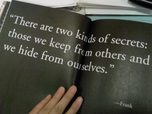 quote-book:Frank Warren - Post Secret. (submitted by -tinatran)