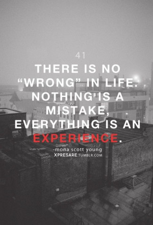 Everything is an experience.