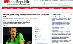 Adidas gives Andy Murray new shorts after balls pop out