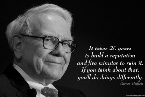 Quote from Warren Buffett 