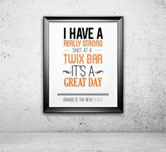 New Black Typography Print, Quote Artwork, TV Quotation, Funny Quote ...