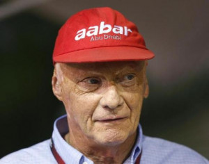 Formula One racing driver and three-time F1 World Champion Niki Lauda ...