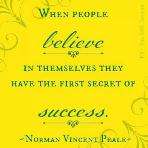Believe in self - success