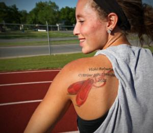 ... track and field symbol track and field tattoos of track and field