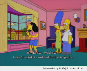 simpsons otto buying house windows can't afford tv scene funny pics ...