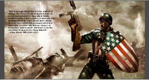Photoshop World War II image. Cap with original shield and quote from ...