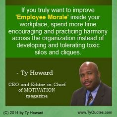 Employee Morale Quotes. Workplace Morale Quotes. Improving Workplace ...