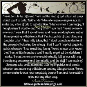 Was Born To Be Different.. - Love Quotes And Sayings