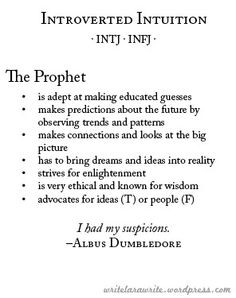 and infj more intj infj personality types infj intj dumbledore quotes ...