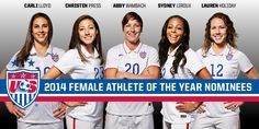 Soccer's 2014 Female Athlete of the Year: Carli Lloyd, Christen Press ...