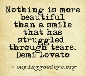 Tears #Smile #Loss #Life #Lovato #Quote #bipolar #bipolar2 # ...