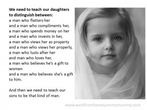 We need to teach our daughters...