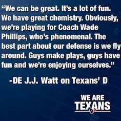 Watt is getting pumped up for the 2012 season. More