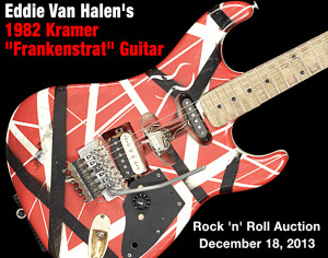 Eddie Van Halen Guitar For Auction Next Month