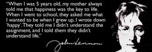 John Lennon quotes about life