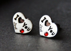 LOVE YOU Cuff Links Heart Cufflinks Quote by CleopatraNYC, $48.00 ...
