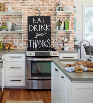open shelves the white cabinetry kitchens chalkboards ideas exposed ...