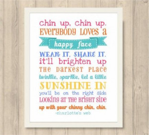 Cheerful Art Inspired by EB Whites Charlottes Web