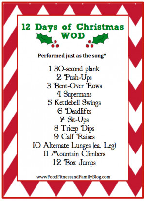 12 Days of Christmas Workout + Fitness Friday
