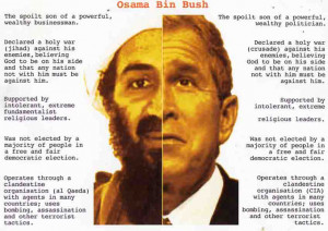 Osama bin Bush – siamese twins separated at birth
