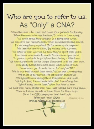 CNA's.. Angels in disguise