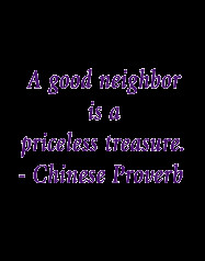 good neighbours are easy to tell good neighbor the good neighbor looks ...