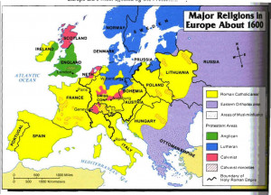 the reformation religious map of europe c 1600
