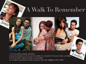 Walk to Remember Movie adapted book by Nicholas Sparks