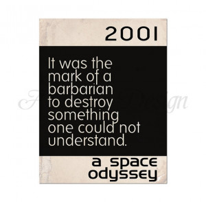 2001 A Space Odyssey - Arthur C. Clarke - Novel Book Quote Vintage ...
