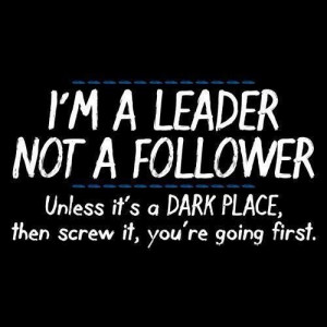 Leader, not a Follower...