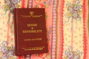 book, jane austen, sense and sensibility