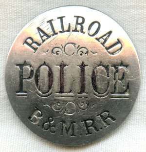 1900 Maine Police Badge