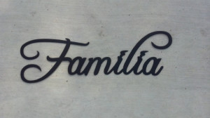 Familia Spanish Word For Family Decorative Metal Wall Art