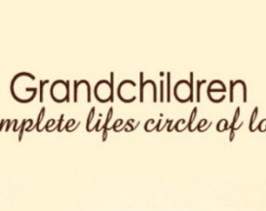 Complete Lifes Circle of Love Wall Decal for grandparents ...