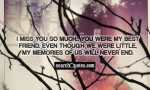 Miss You My Best Friend Quotes ~ I Will Miss You Being My Best Friend ...