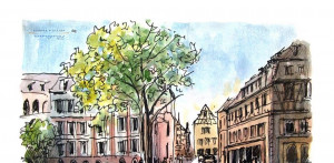 ébauche: Colmar - France - place Jeanne d'Arc