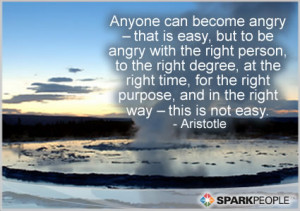 Motivational Quote - Anyone can become angry – that is easy, but to ...