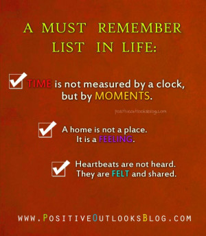 Important Things To Remember In LIFE